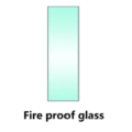 Qualité garantie Porte en acier coulissante de sécurité incendie unique avec verre